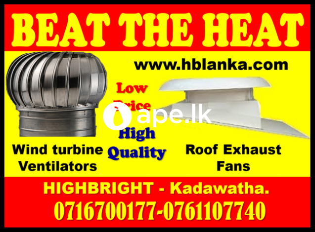  Exhaust fans ,wind turbine ventilators srilanka ,